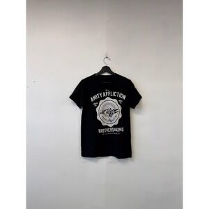 The Amity Affliction Shirt Mens Small Black Tultex Band Tee Brothers In Arms‎